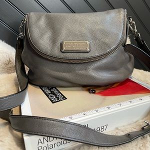 Marc by Marc Jacobs Gray Natasha Leather Crossbody